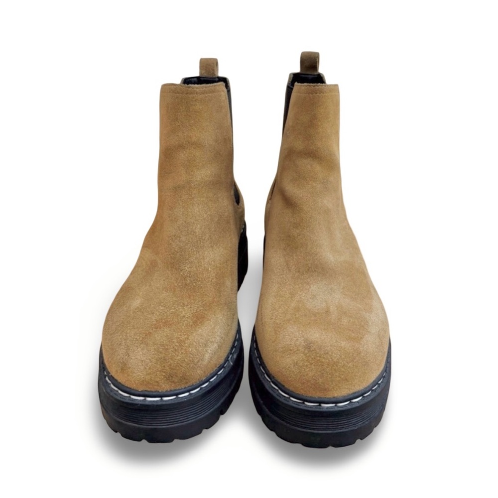 Marc Fisher Padmia Suede Leather Platform Chelsea Lug Sole Ankle Boots Sz 8.5 - Picture 4 of 7
